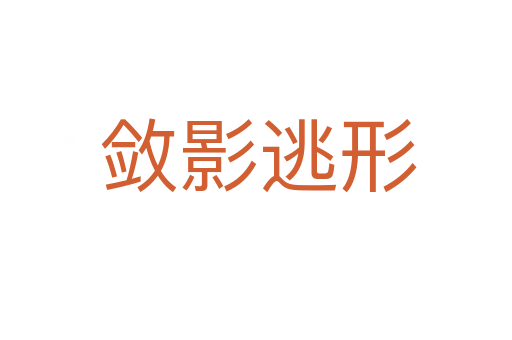 敛影逃形