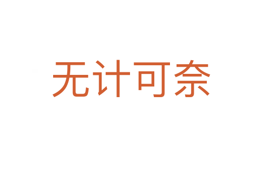 无计可奈