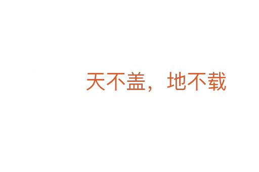 天不盖,地不载