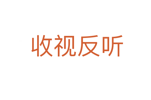 收视反听