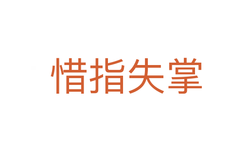 惜指失掌