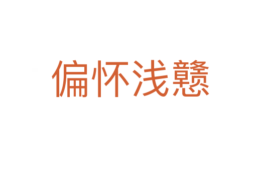 偏怀浅戆
