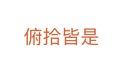 俯拾皆是