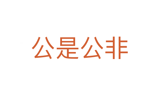 公是公非