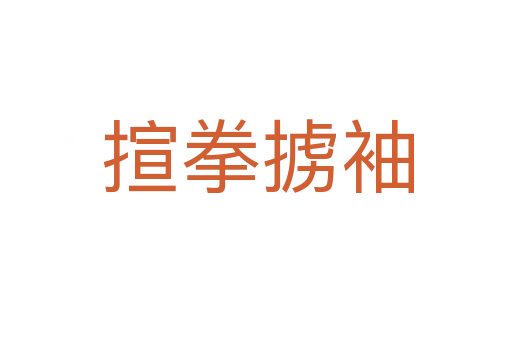 揎拳掳袖