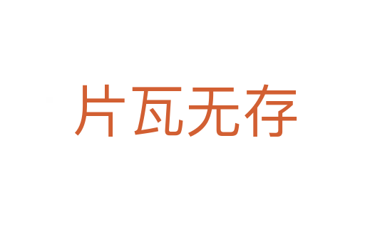 片瓦无存