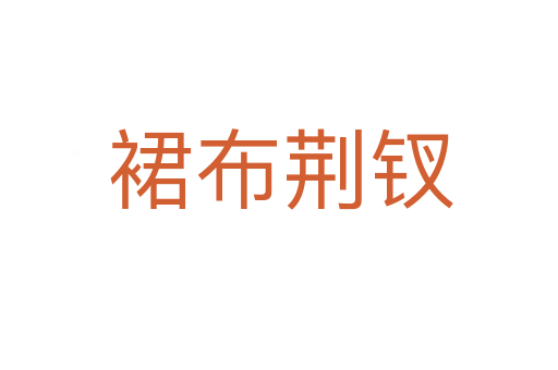 裙布荆钗