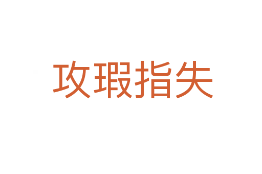 攻瑕指失
