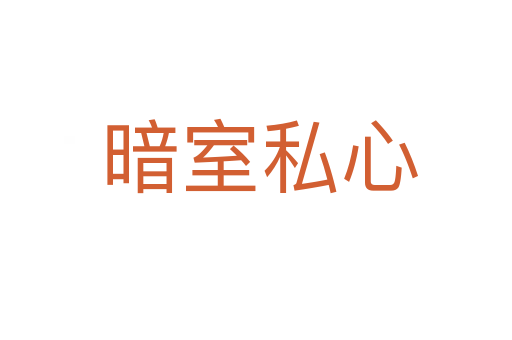 暗室私心
