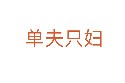 单夫只妇