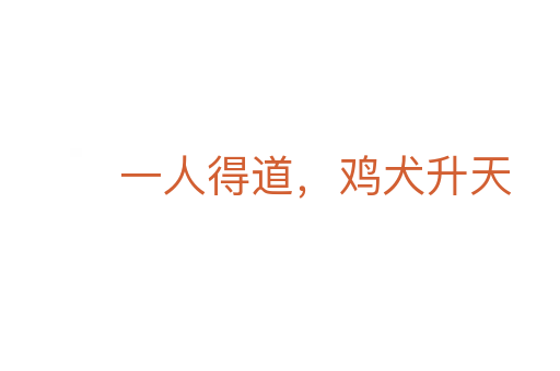一人得道,鸡犬升天
