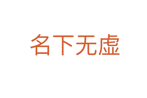 名下无虚