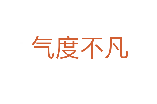 气度不凡