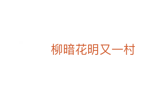 柳暗花明又一村