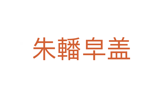 朱轓皁盖