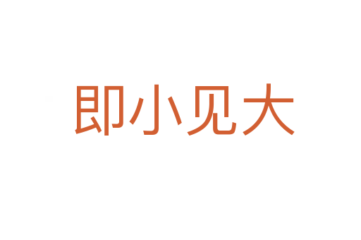 即小见大