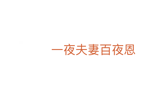 一夜夫妻百夜恩