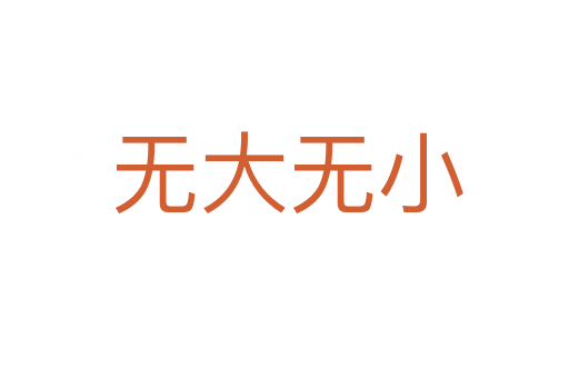 无大无小