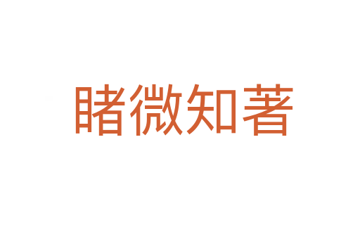 睹微知著