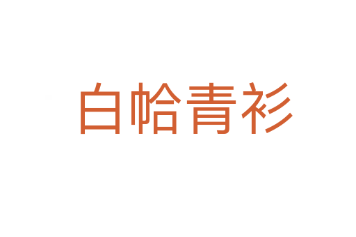 白帢青衫