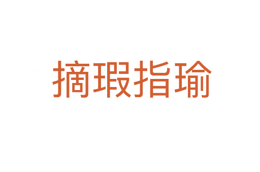 摘瑕指瑜