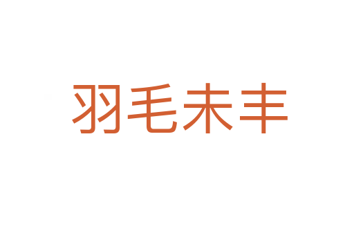 羽毛未丰