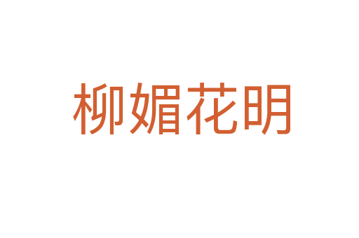 柳媚花明