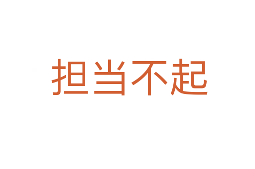 担当不起
