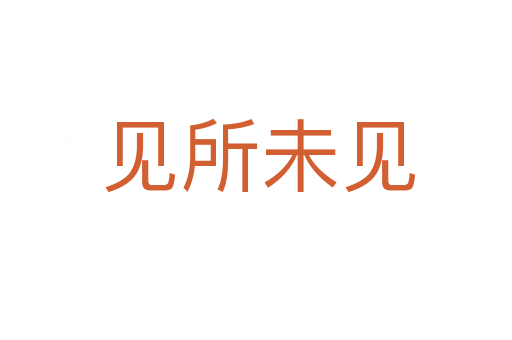 见所未见