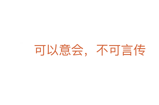 可以意会,不可言传