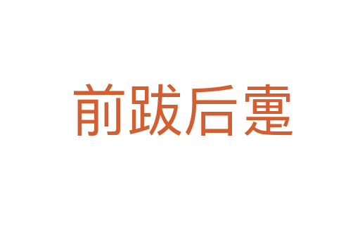 前跋后疐