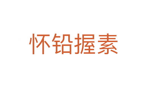 怀铅握素