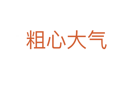 粗心大气