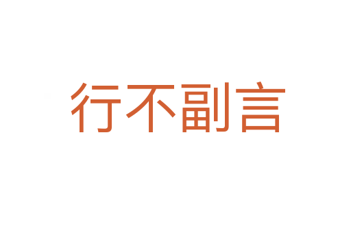 行不副言