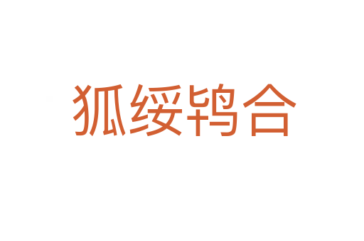 狐绥鸨合