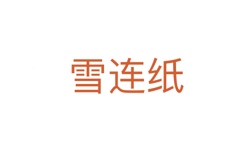 雪连纸