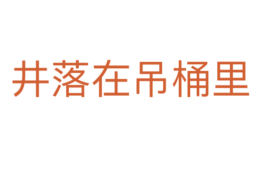 井落在吊桶里