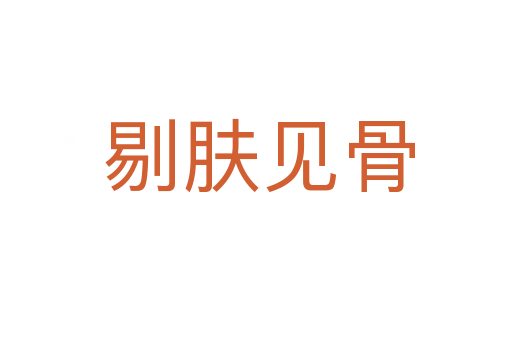 剔肤见骨