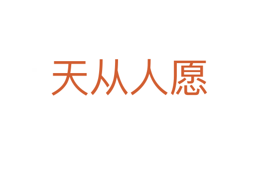 天从人愿