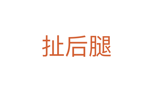 扯后腿