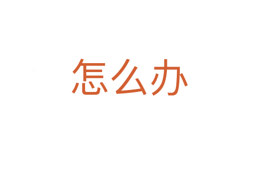 怎么办