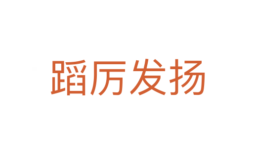 蹈厉发扬