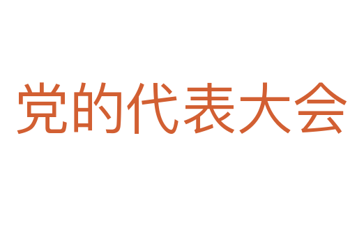 党的代表大会