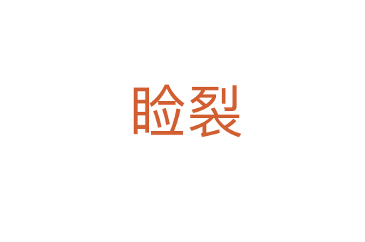 睑裂