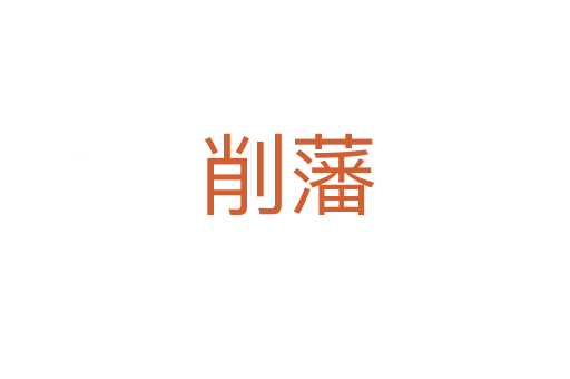 削藩