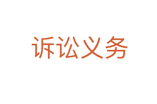 诉讼义务