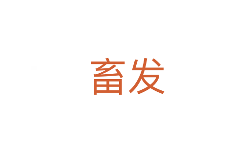 畜发