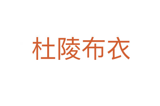 杜陵布衣