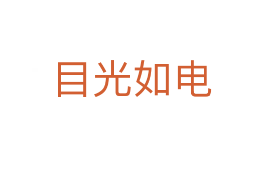 目光如电