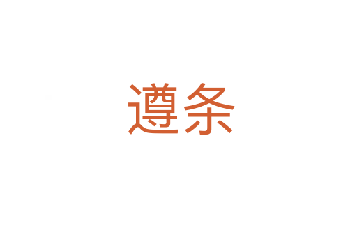 遵条